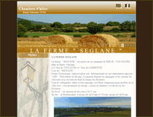 Tablet Screenshot of chambresdhotes-de-seglane.com